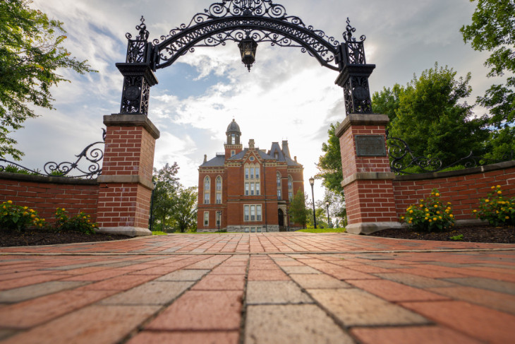 East College and arch