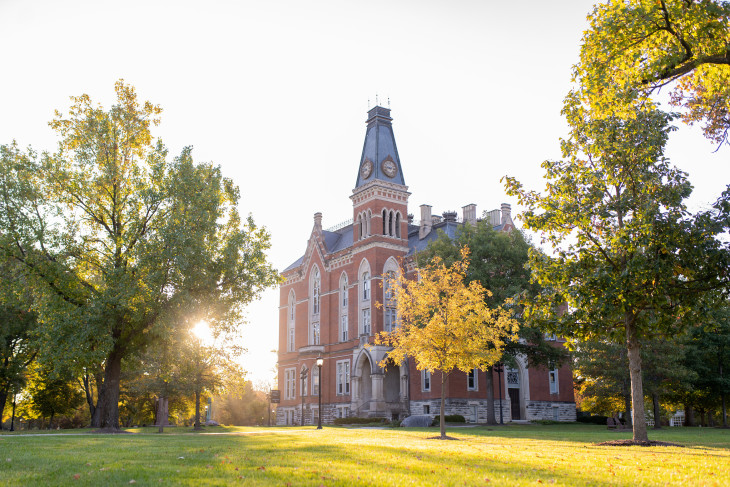 East College during fall time