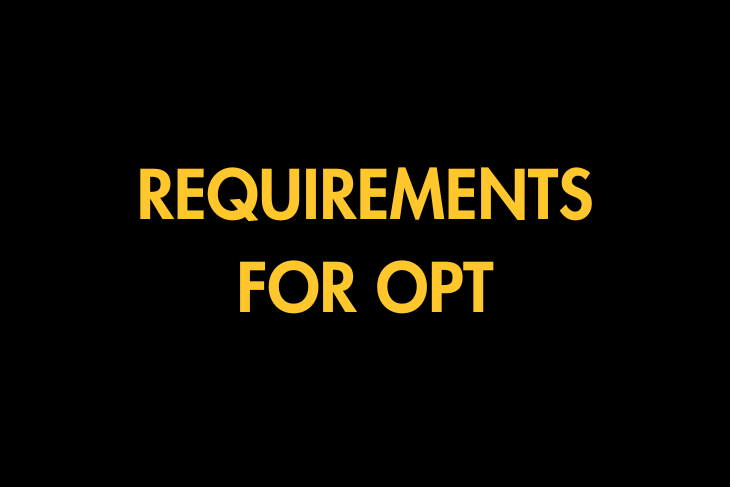 Requirements for OPT