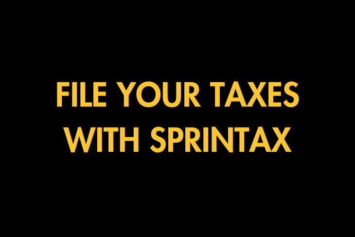 FILE YOUR TAXES WITH SPRINTAX