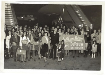 Group departure JFK New York 1970