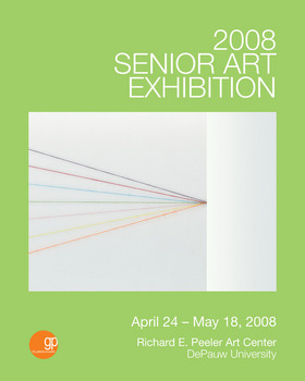2008 Senior Art Exhibition flyer