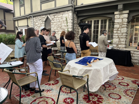 Shabbat on the patio at CSL