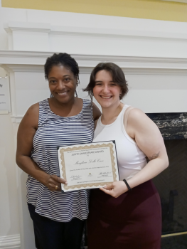 Judith Shakespeare Award, Meaghan Delle Cave, presented by Karin Wimbley
