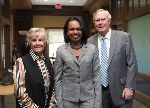 Sharon Ubben '58, Condoleezza Rice, Timothy Ubben '58