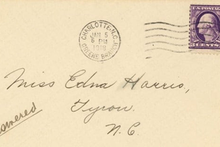 Photo of Envelope with Edna's Handwriting