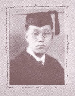 Black and white photo of Shidzuo Iikubo '23